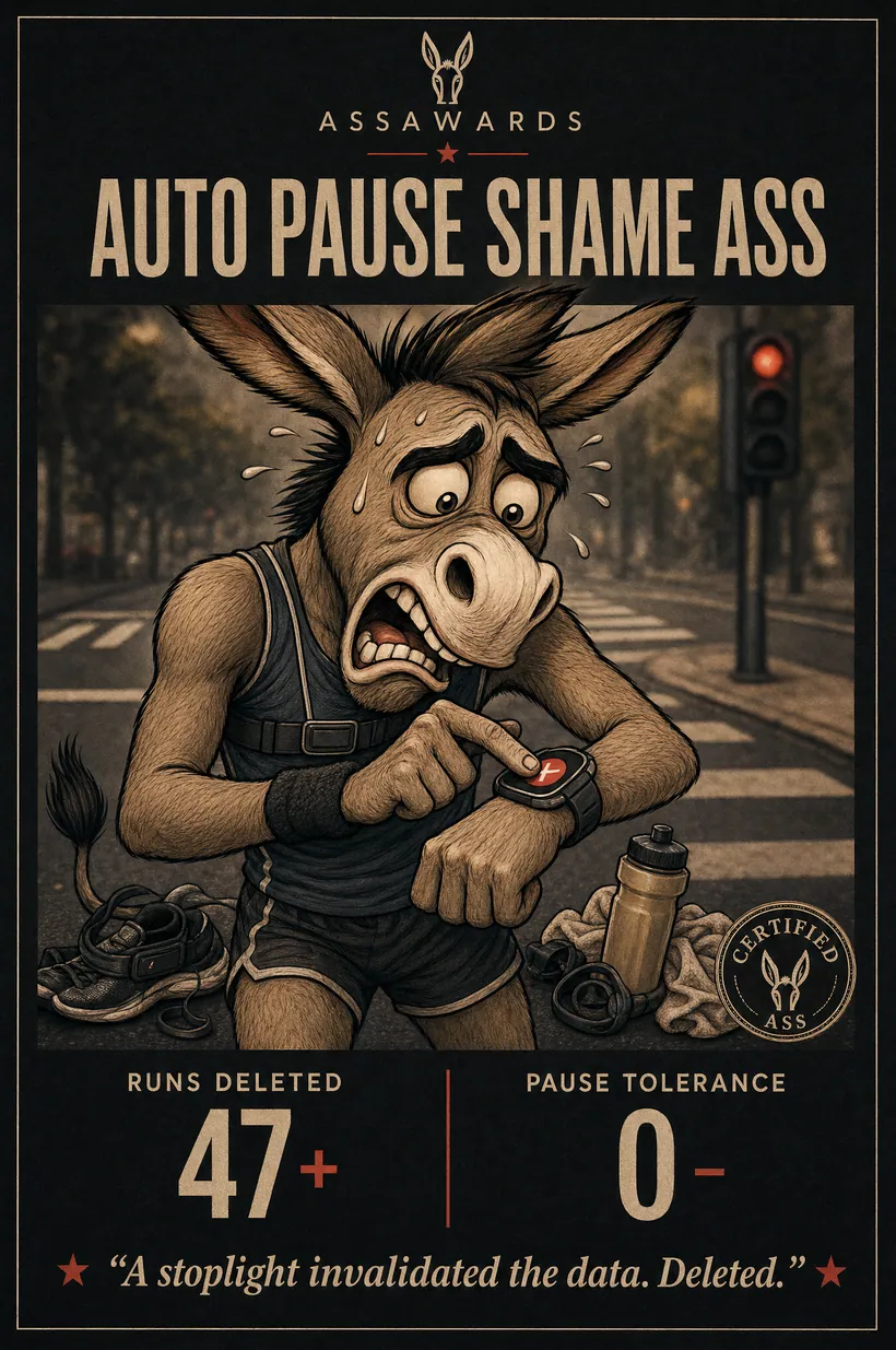 Auto Pause Shame Ass certified ass award title card