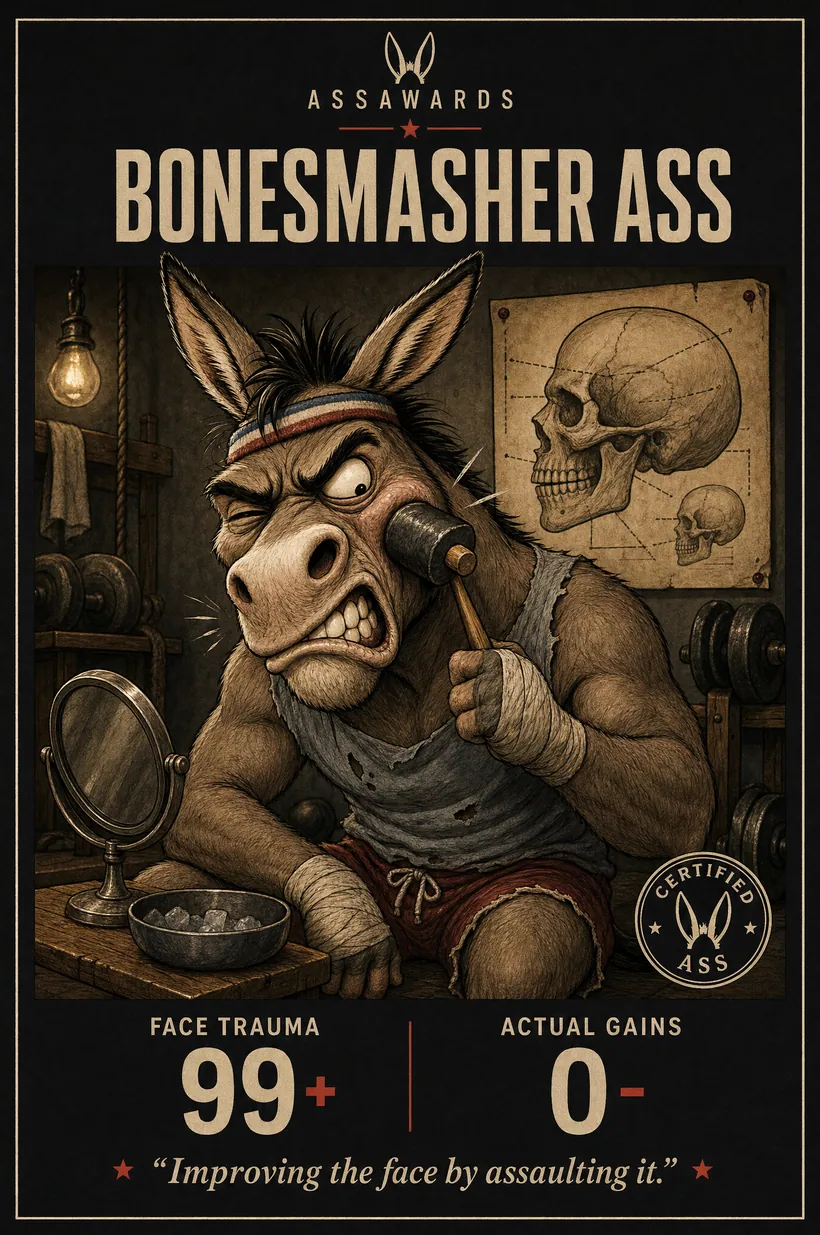 Bonesmasher Ass certified ass award title card
